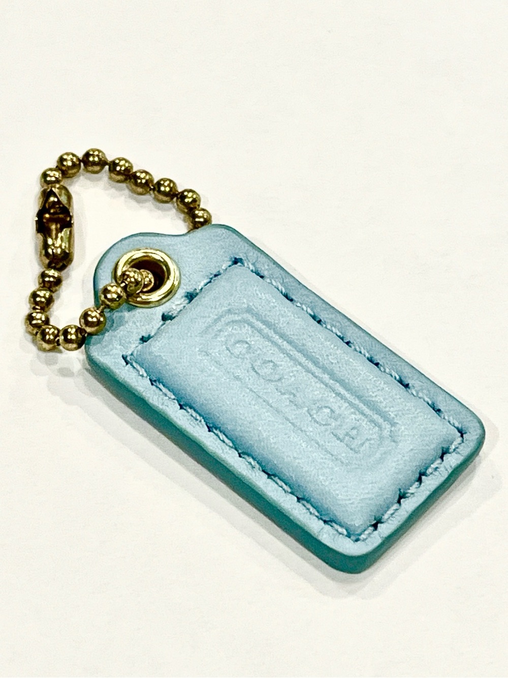 Coach Light Blue Hang Tag EUC